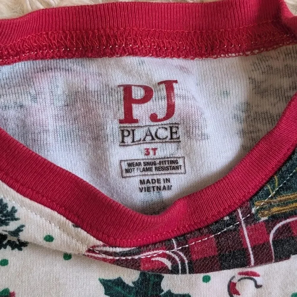 Christmas Truck Boys Size 3T Snug Fit Long Sleeve Pajamas The Children's Place